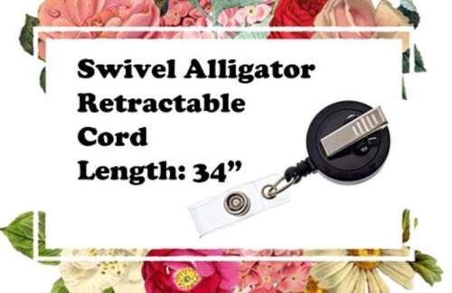 Supreme Nurse Red Retractable ID Badge Reel
