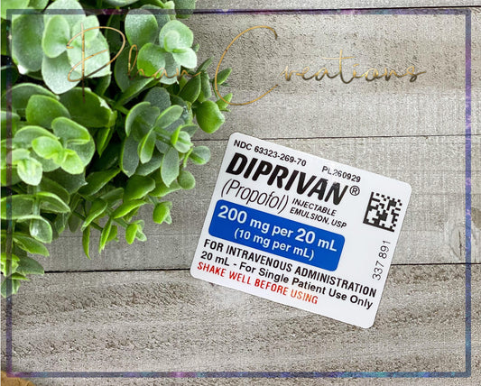 Diprivan Propofol Sticker