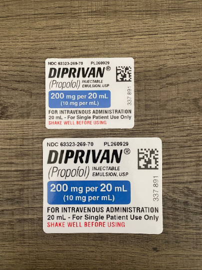 Diprivan Propofol Sticker