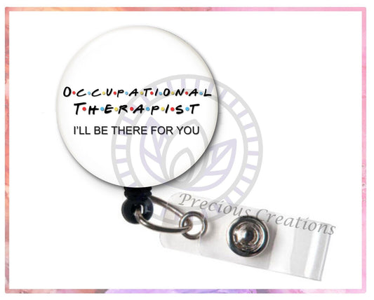 Occupational Therapist Retractable ID Badge Reel