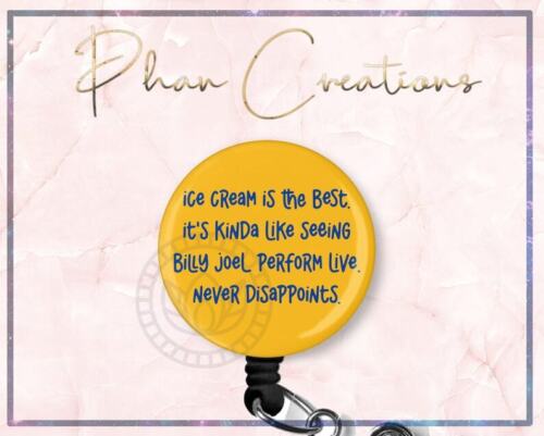 Ice Cream Is The Best Retractable ID Badge Reel