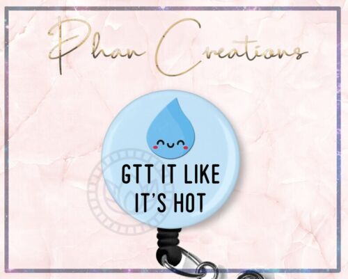GTT It Like It's Hot Retractable ID Badge Reel