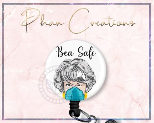 Bea Safe Mask Retractable ID Badge Reel