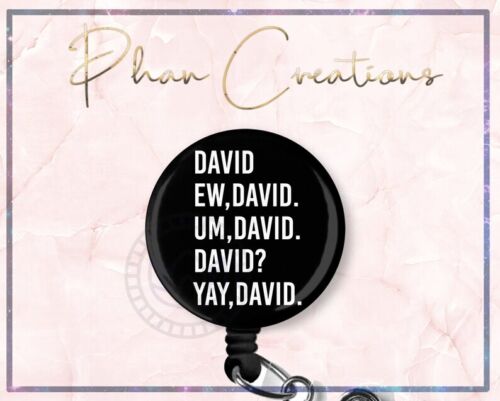 Ew David Funny Nurse Retractable ID Badge Reel