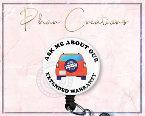 Ask Me About Our Extended Warranty Retractable ID Badge Reel