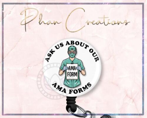 Ask Us About Our AMA Forms Retractable ID Badge Reel
