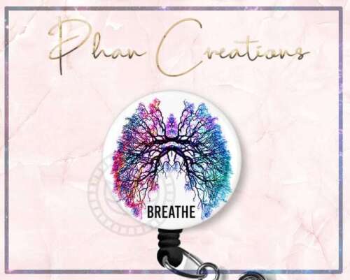 Breathe Lung Retractable ID Badge Reel