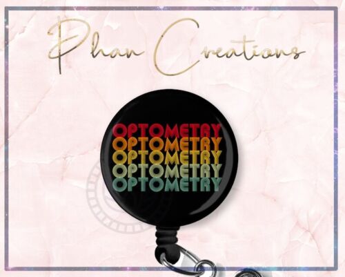 Optometry Ophthalmologist Retractable ID Badge Reel