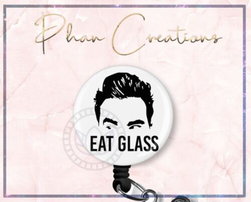 Eat Glass Retractable ID Badge Reel