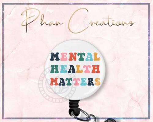 Mental Health Matters Retractable ID Badge Reel