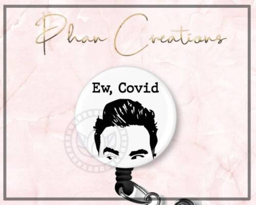 Ew Co-vid David Rose Retractable ID Badge Reel