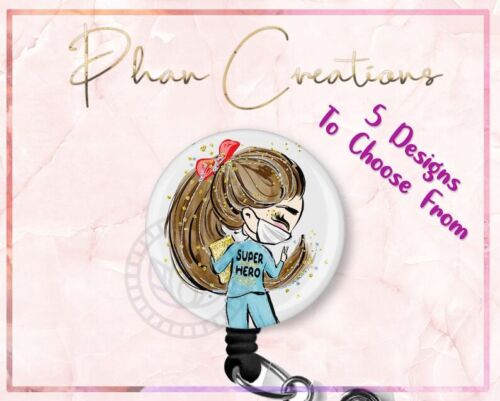 Super Nurse Retractable ID Badge Reel