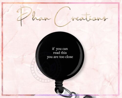 If You Can Read This Retractable ID Badge Reel