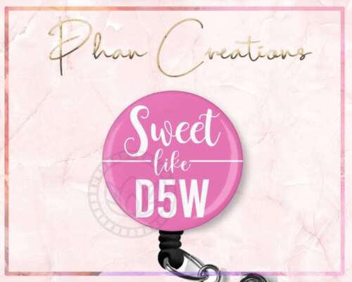 Sweet Like D5w Retractable ID Badge Reel
