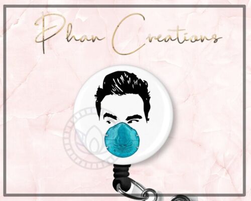 David Rose Mask Retractable ID Badge Reel