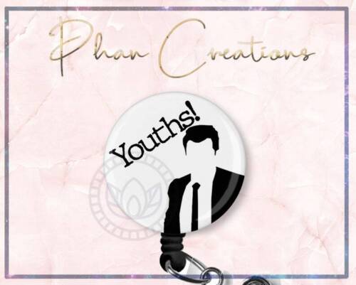 Youths Schmidt Funny Nurse Retractable ID Badge Reel