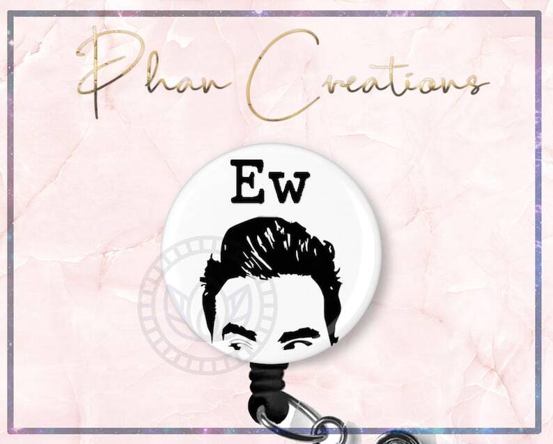 David Ew Nurse Retractable ID Badge Reel