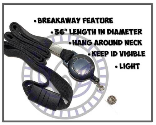 A vibrant black lanyard with a metal clip attachment. The lanyard is made of durable woven fabric and is worn around the neck. It is commonly used to hold and display identification badges, keys, or other small objects. The plastic clip securely fastens to the lanyard and can be easily detached when needed.