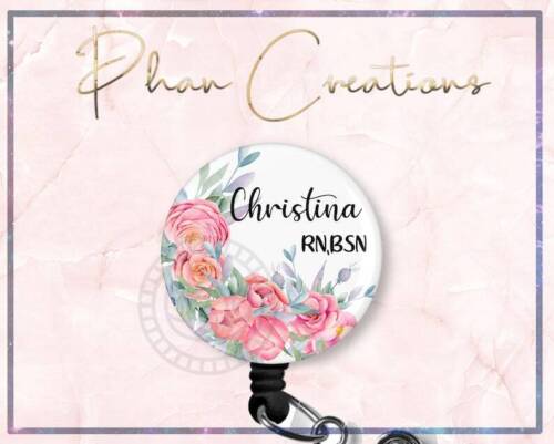 Custom Name Retractable ID Badge Reel