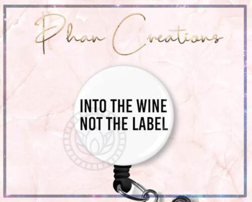 Into The Wine Retractable ID Badge Reel