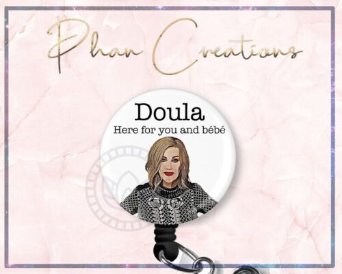 Doula Rose Retractable ID Badge Reel